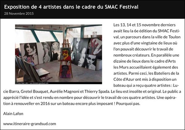 Itinéraires Grand Sud - 28 novembre 2015